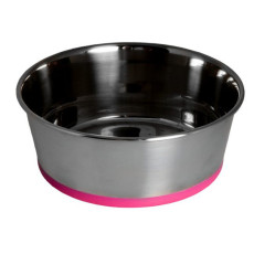 Slurp Bowlz Stainless Steel -Pink Color ( Medium) 不鏽鋼防滑碗-粉紅色 (中型) 